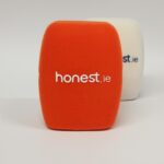 Photo of custom windscreen for Honest.ie, IE - printed microphone windshield by MicWindshields.com
